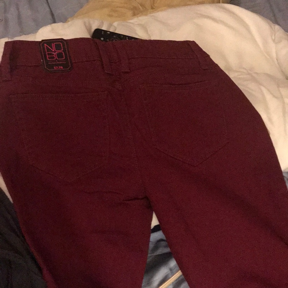 Red jeggings